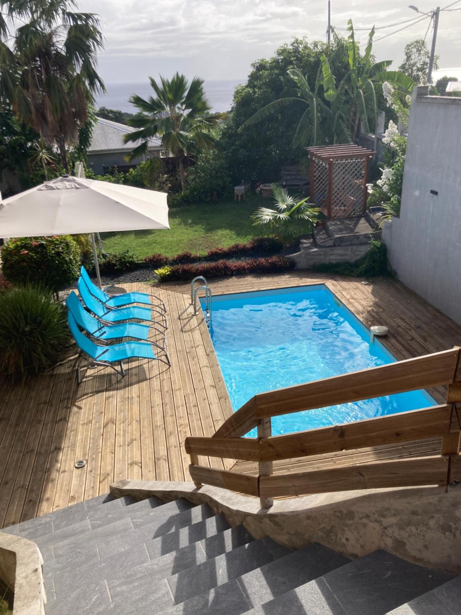 Bas De Villa De 3 Chambres Et Spa Vieux-Habitants Ngoại thất bức ảnh